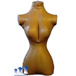 Inflatable Female Torso, Standard Size Dark Tan
